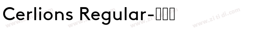 Cerlions Regular字体转换